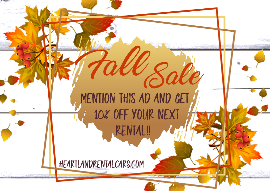 Heartland Rental Cars Fall Sale Heartland Rental Cars Fall Sale